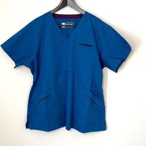 Bio Bring it On Medical Scrub Top. Size XL‎ Teal